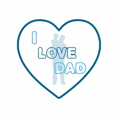 Happy Father’s Day Calligraphy greeting card. Vector illustration. vector background with doodle neckties, bow tie and glasses.