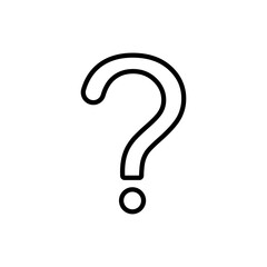 Question mark line icon