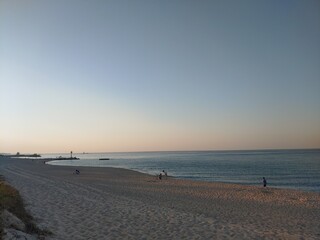 바닷가 해변 석양