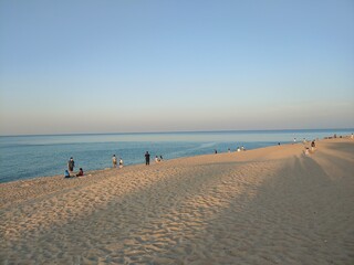 바닷가 해변 석양