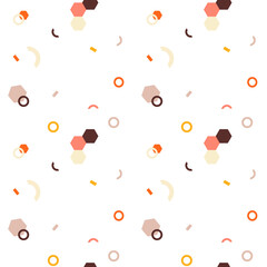abstract modern seamless pattern in geometric style isolated