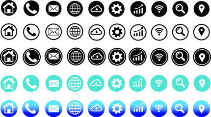 5 style web icons business icons in vector format all are 50 icons