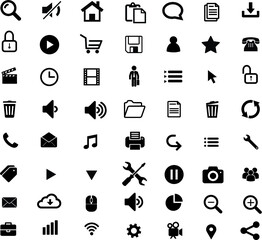 web icons vector black color 56 icons contact information icons mobile icons for websites universal web icons