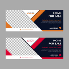 Real Estate Agent social media cover template