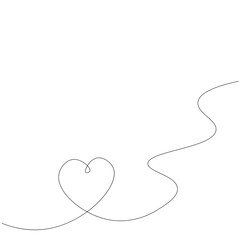 Valentine day heart background vector illustration