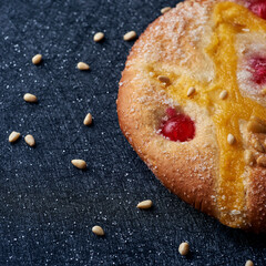 coca de Sant Joan, sweet flat cake from Catalonia