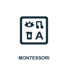 Montesori icon. Simple element from child development collection. Creative Montesori icon for web design, templates, infographics and more