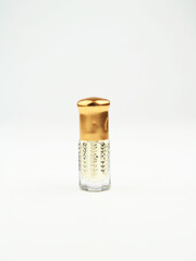 Arabian oud attar perfume in mini bottles.
