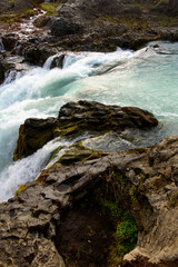 Godafoss (waterfall of the gods)  in the Bardardalur district of Northeastern Region of Iceland