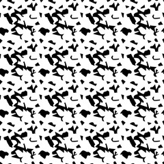 Abstract seamless pattern. Random, chaotic spots. Camouflage background texture. Repeating print