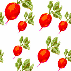 radish pattern, ideal footage for themes such as recipes and cooking, loop animation for backgrounds