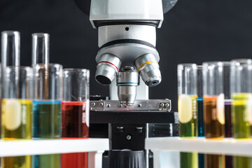 microscope in laboratory