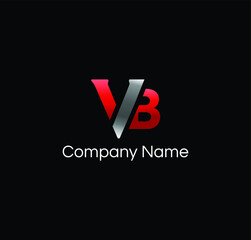 Logo VB company name vector design