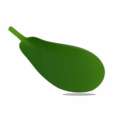 Bottle gourd icon. Flat illustration of bottle gourd vector icon