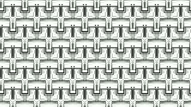Symmetrical wall animation sketch design animation