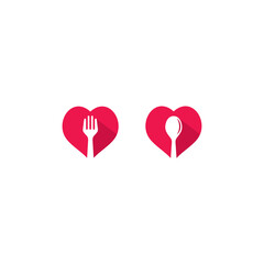 abstract, background, cafe, charity, concept, cook, cooking, cutlery, delicious, design, diet, dieting, dinner, eat, flat, food, fork, fork logo, fork love, gourmet, health, healthy, heart, icon, illu