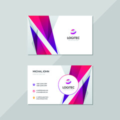 Abstract Colorful Business Card