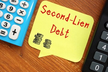 Second-Lien Debt sign on the piece of paper.