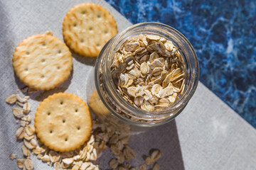 cookies in a glass jar