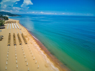 Golden Sands beach from above.
Black sea Bulgaria - obrazy, fototapety, plakaty