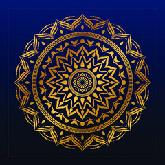 Luxury abstract mandala background with golden pattern arabic islamic Design