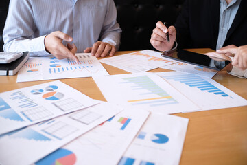 Business People Meeting Design Ideas professional investor working new start up project. Concept. business planning in office