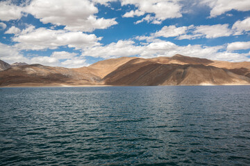 Pangong Tso or Pangong Lake in Ladakh, India