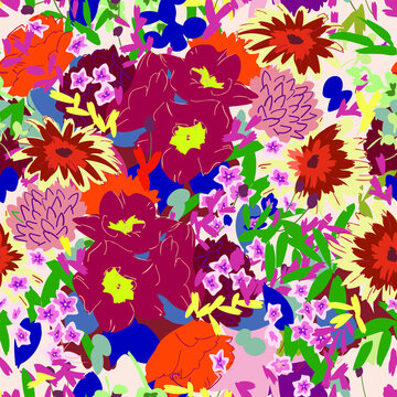 flower modern design.flower drawing as vector art. © Ayumi