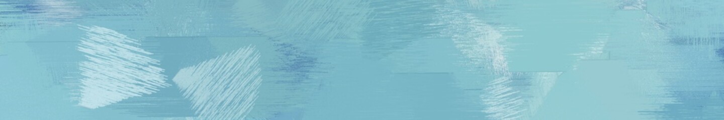 wide landscape graphic with abstract brush strokes background decoration with sky blue, powder blue and light blue. can be used for background, canvas or poster