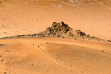 Namafjall, a high-temperature geothermal area with fumaroles and mud pots in Iceland