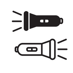 flashlight icon vector design illustration
