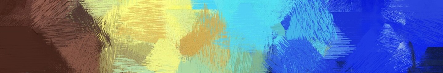 wide landscape graphic with abstract brush strokes background with burly wood, old mauve and medium turquoise. can be used for background, canvas or poster