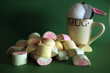 easter eggs in a cup