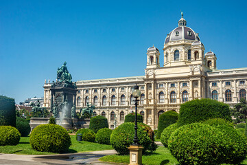 View of the Natural History Museum in Vienna, Austria - obrazy, fototapety, plakaty