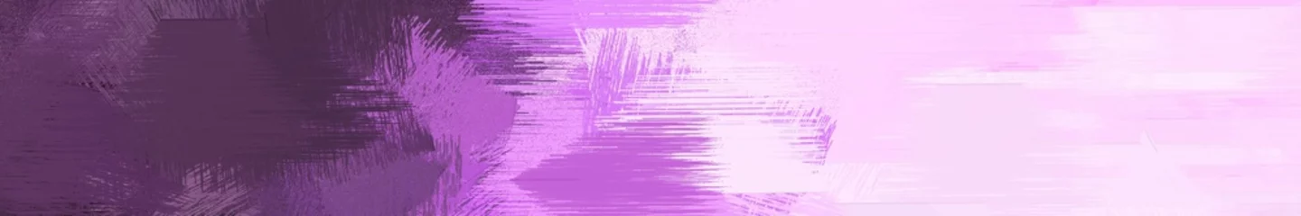 Fotobehang Purper wide landscape graphic with artistic brush strokes background with old mauve, lavender and medium orchid  © Eigens