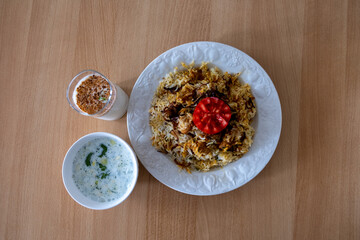Indian Kebab Biryani - Spicy