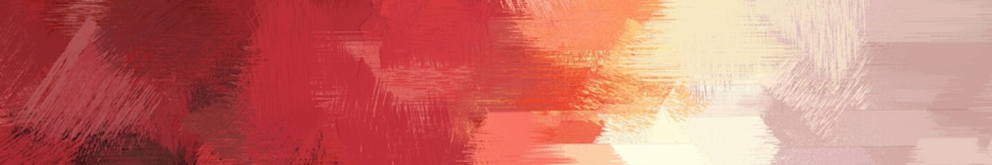 wide landscape graphic with modern brush strokes background with baby pink, moderate red and dark salmon. can be used for wallpaper, cards, poster or banner