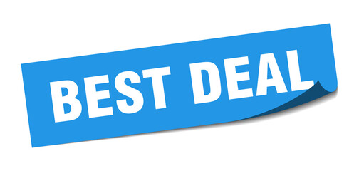 best deal sticker. best deal square isolated sign. best deal label