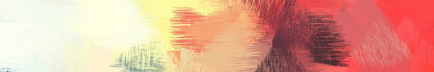 wide landscape graphic with abstract brush strokes background decoration with moderate red, dark salmon and old lace