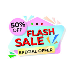 Fototapeta premium Colorful sales background. Great vector for sales promotions, online stores, discount coupons, product marketing etc.