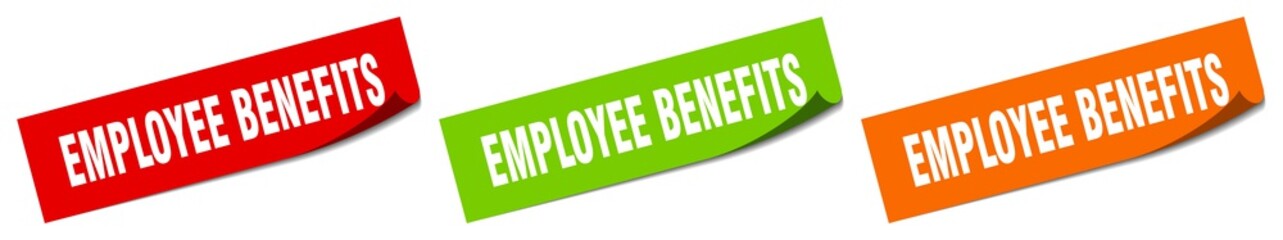 employee benefits sticker. employee benefits square isolated sign. employee benefits label