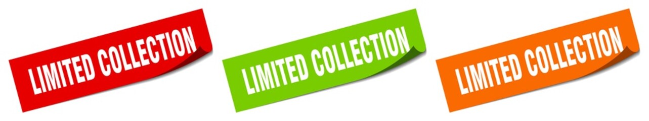 limited collection sticker. limited collection square isolated sign. limited collection label