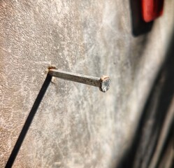 close up of a nail
