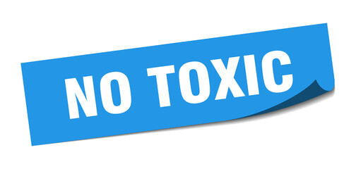 no toxic sticker. no toxic square isolated sign. no toxic label