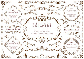 calligraphic design elements and page decoration