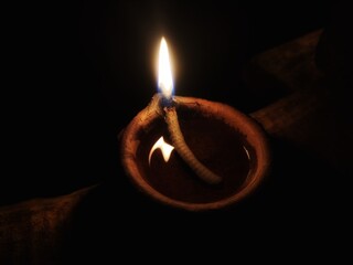 Lamp in the dark