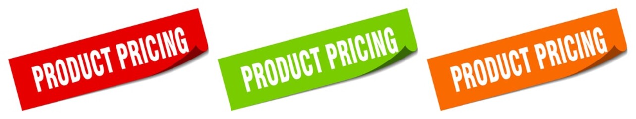 product pricing sticker. product pricing square isolated sign. product pricing label