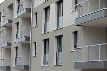 fassade von einem neubau