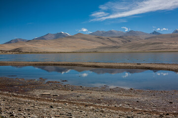 Tso Moriri or Lake Moriri or "Mountain Lake", is a lake in the Changthang Plateau in Ladakh in Northern India
