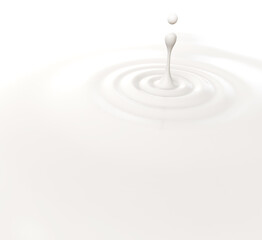 Fototapeta na wymiar drop of milk background. 3d illustration